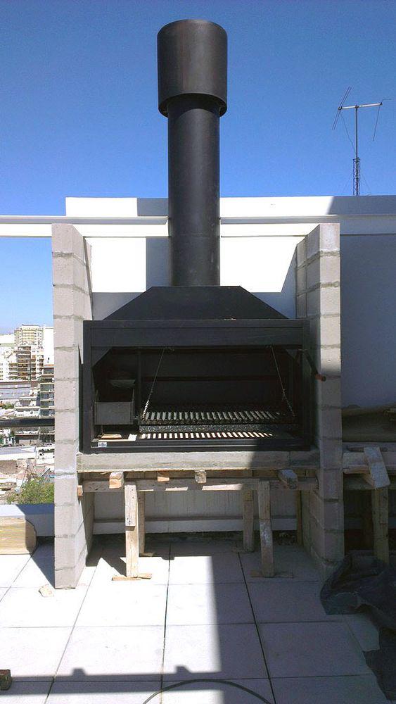 Una parrilla en acero