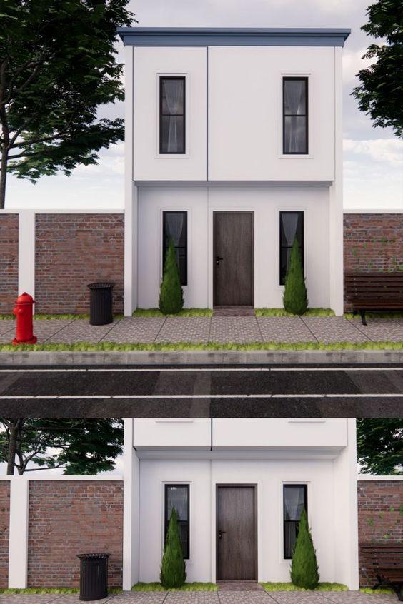 Casas de dos pisos con dos habitaciones