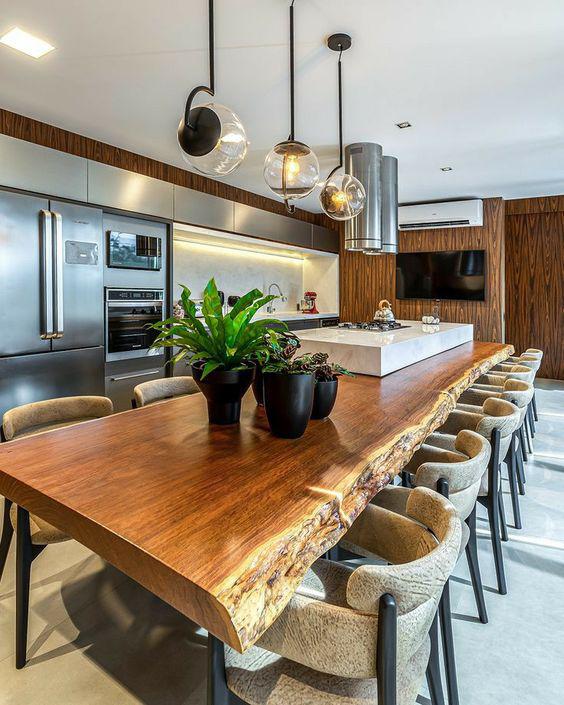 Modelos de barra desayunadora de madera