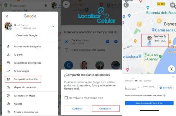 localizar celular con whatsapp via google maps