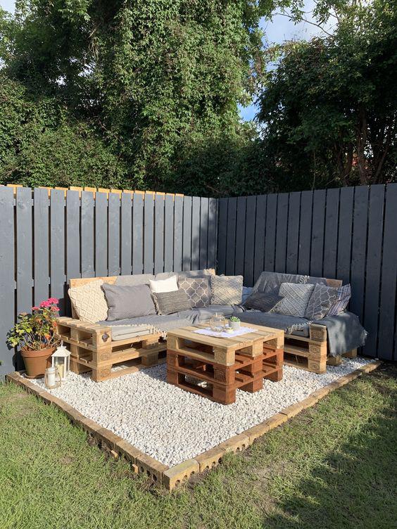 Decoración de terrazas con pallets