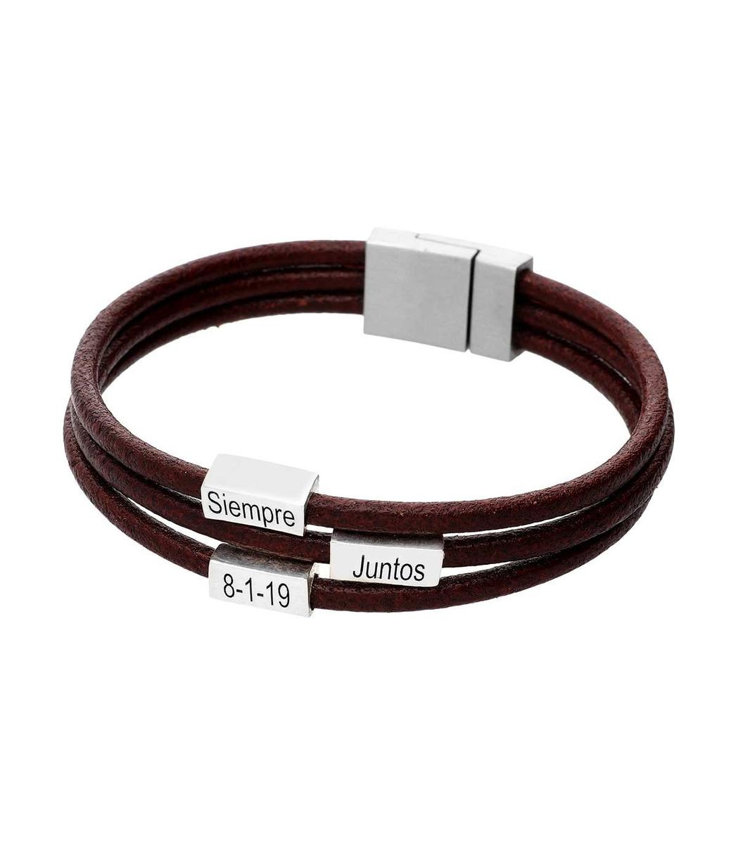 pulsera cuero personalizada