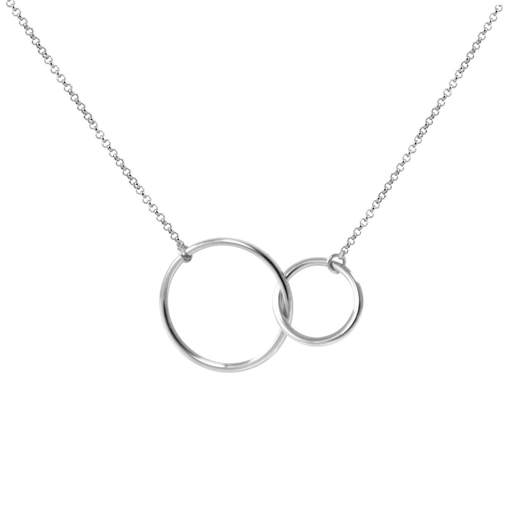 Gargantilla Diabolo doble plata