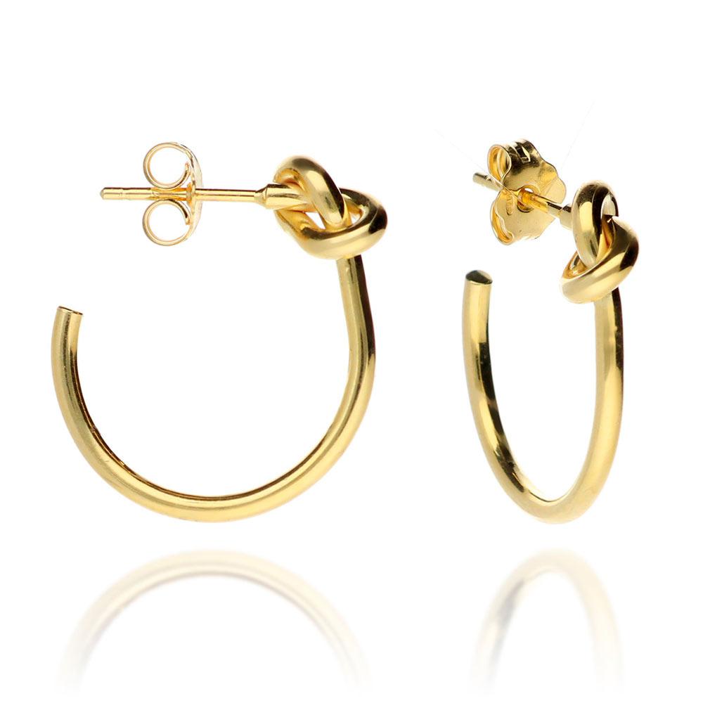 Pendientes aros nudos