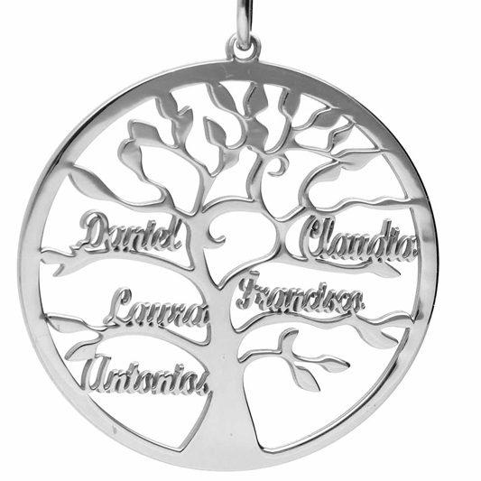 Colgante árbol de la vida con nombres