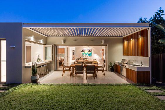 Terrazas abiertas con vista al jardín