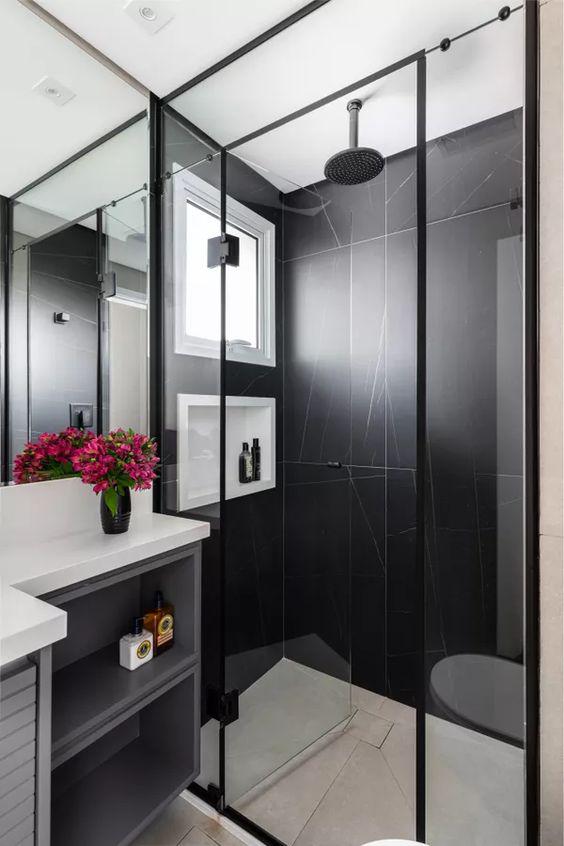 Materiales para baños pequeños modernos