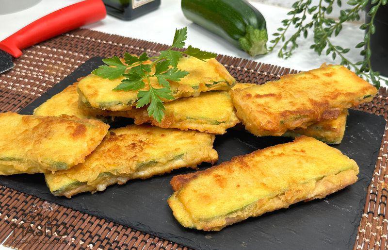 San jacobos de calabacín con jamón y queso