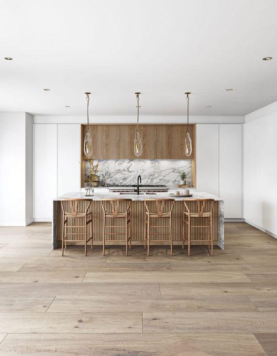 Cocina estilo japandi