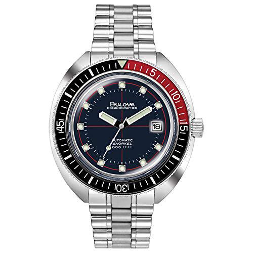 Bulova Oceanographer Automático para Hombre de Acero Inoxidable, Color Plateado (Modelo:...