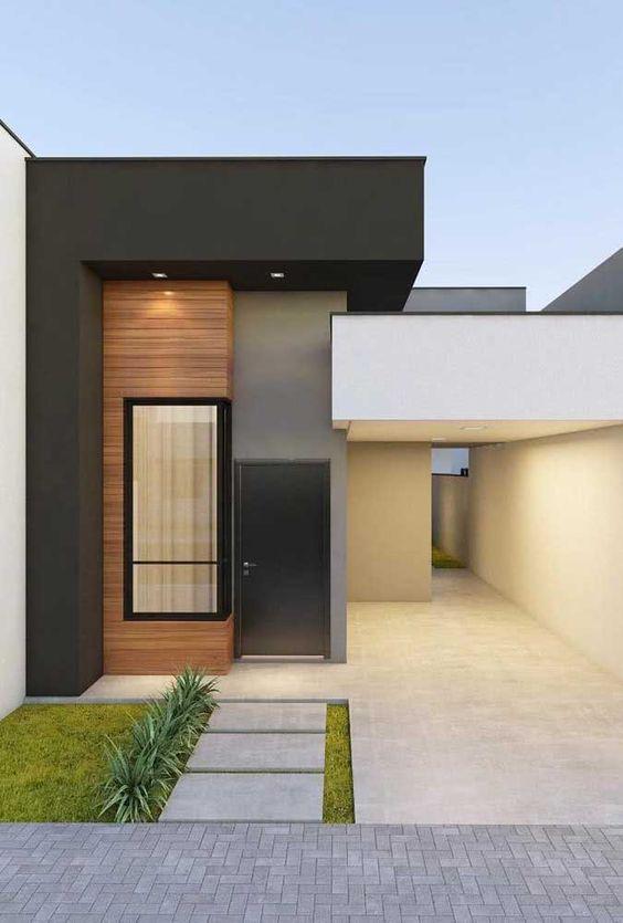 Casas pequeñas con elevación frontal