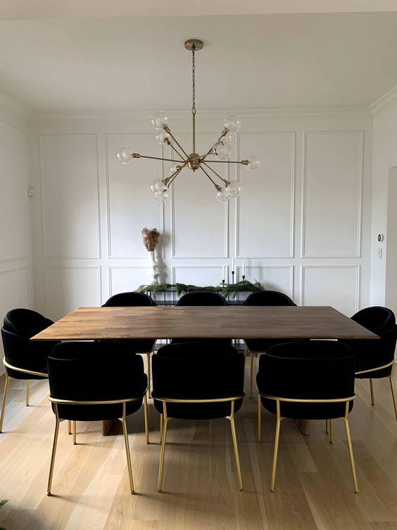 Clásicas molduras para comedores