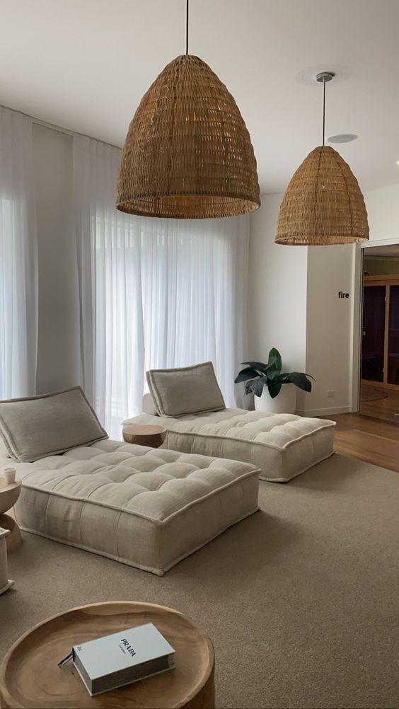 Decoración de interiores con beige