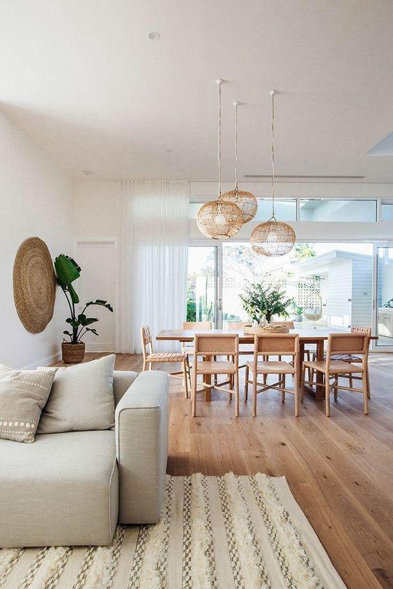 Fibras y texturas naturales para interiores