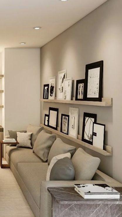 Cuadros sobre repisas para decoración de interiores