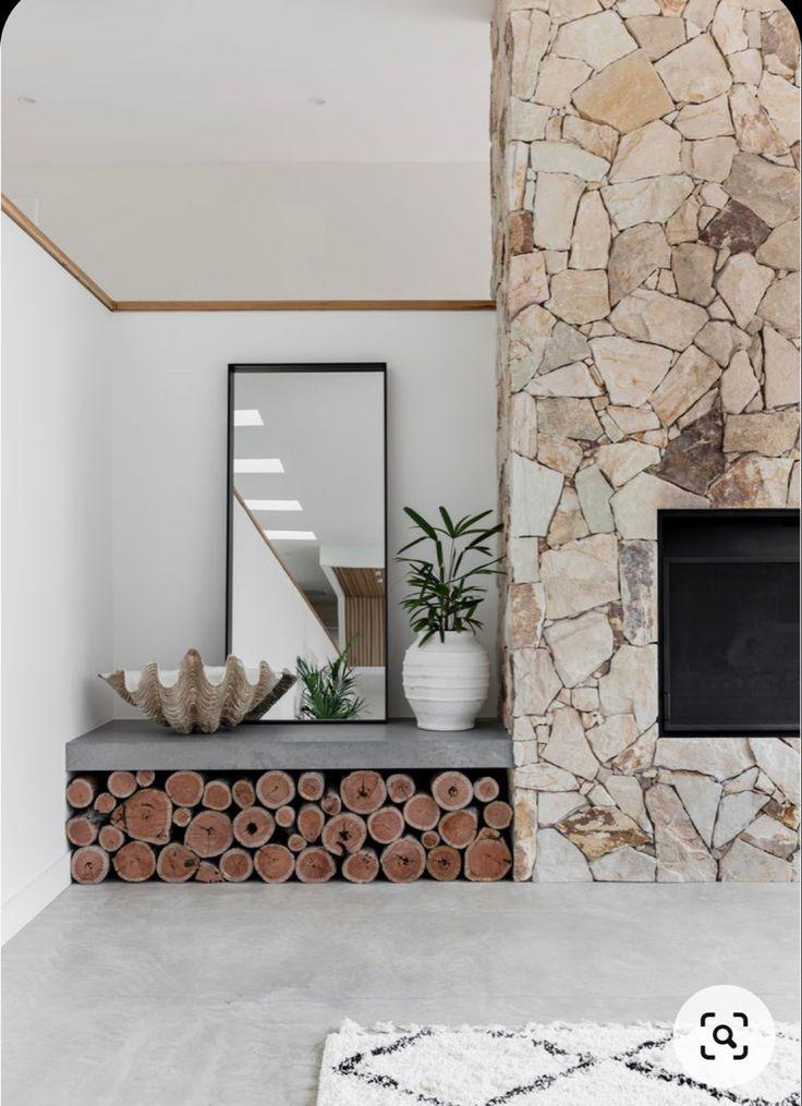 Chimeneas de piedra natural