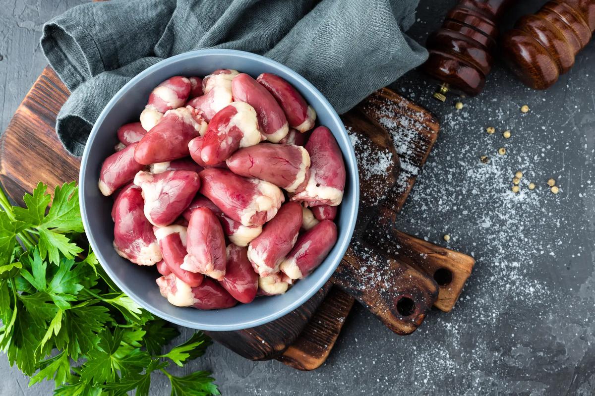 corazones de pollo