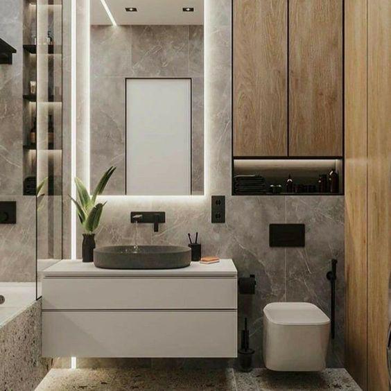 Sanitarios y lavamanos con formas orgánicas