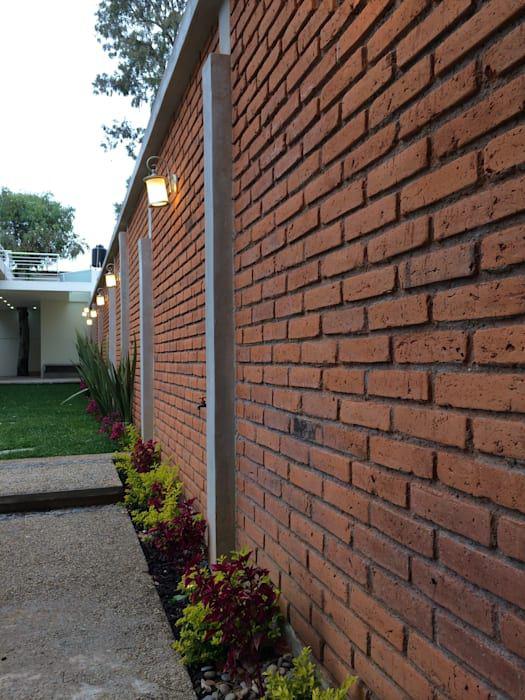 Cercas de ladrillo para casas con estilo