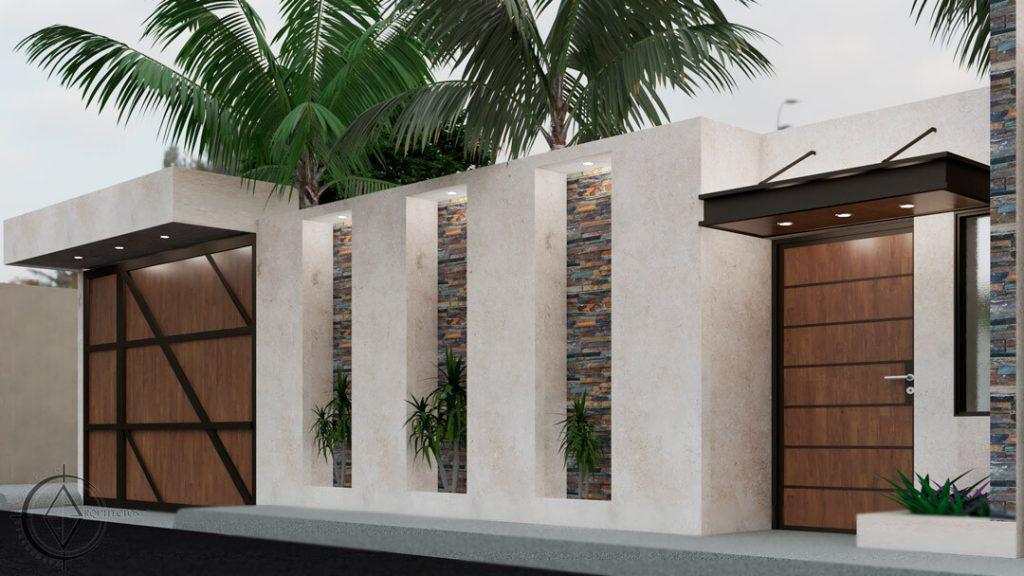 Muros de concreto para casas modernas