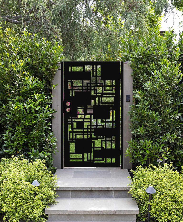 Ideas de puertas modernas con plantas
