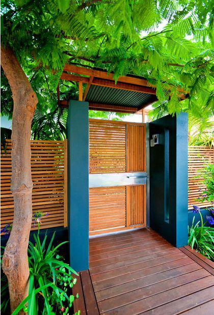 Ideas de puertas para jardín estilo rústico