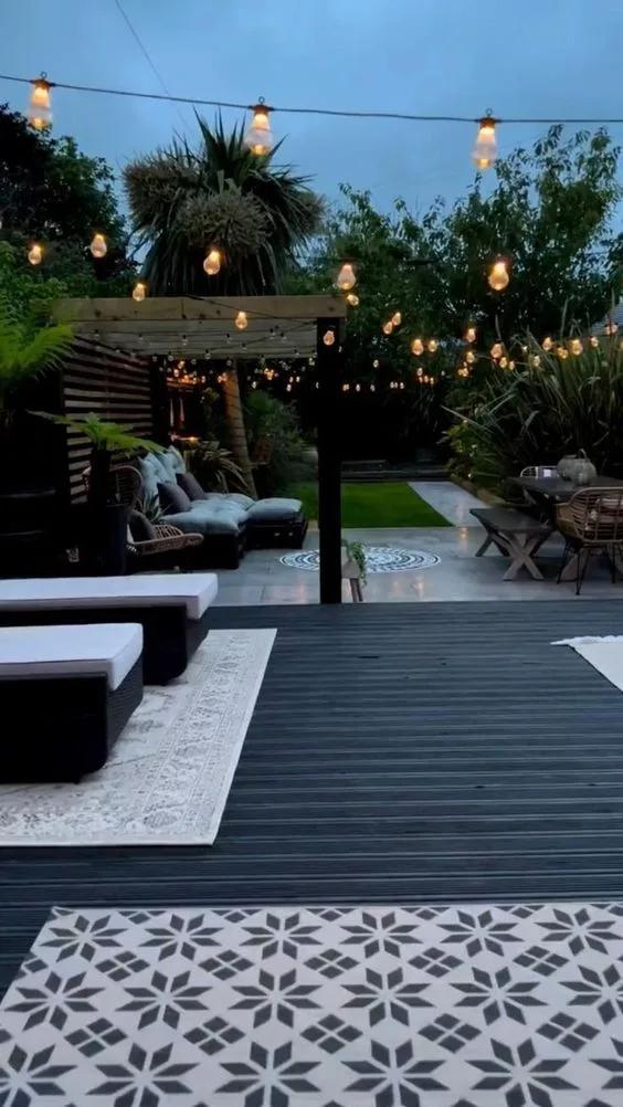 Iluminación ambiental para exteriores