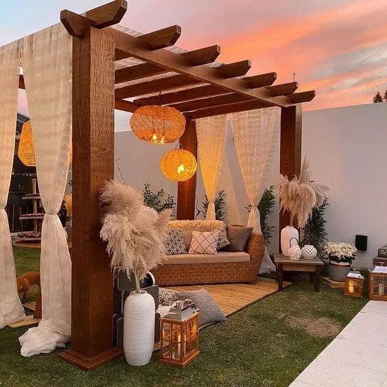 Las mejores ideas hermosas de diseño de jardines con estilo boho
