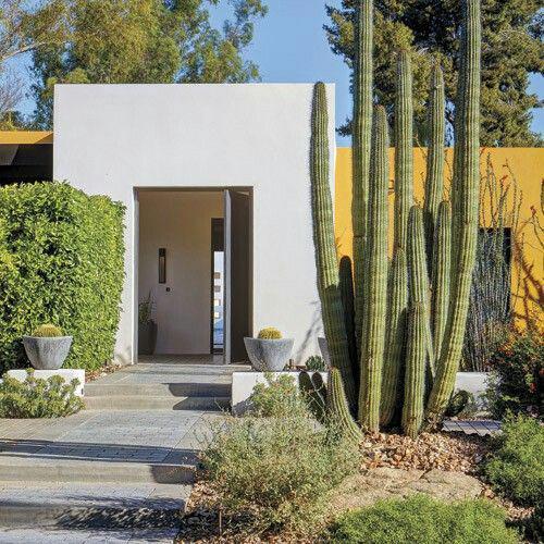 Fachadas de casas con jardín bohemio