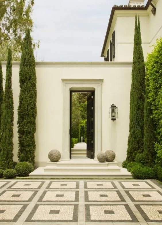Pavimentación para jardines estilo contemporáneo