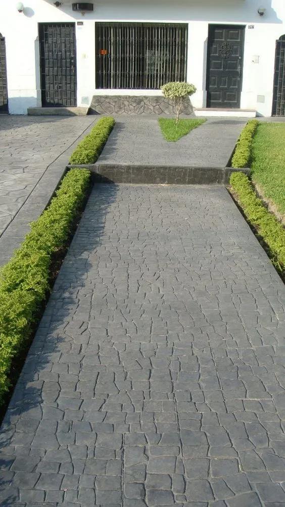 Ideas de pavimentación con cemento para jardines