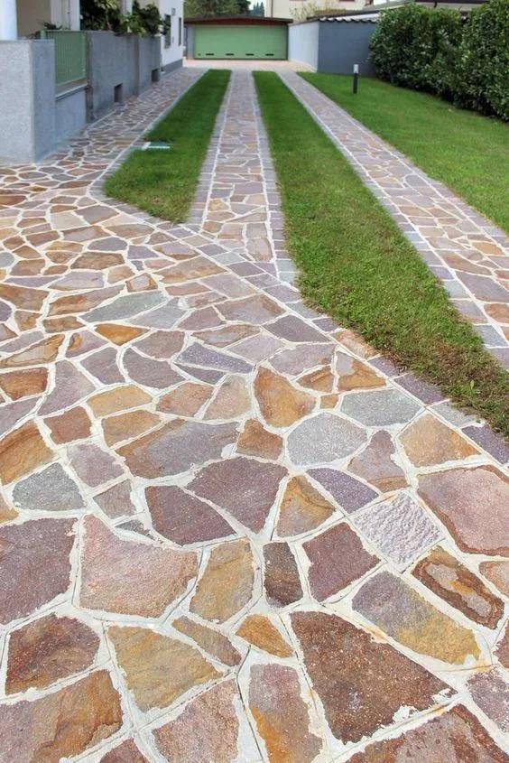 Ideas de pavimentación con piedra para jardines con estilo