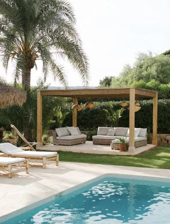 Pérgolas para un área chill out