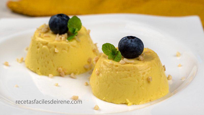 flan de mango