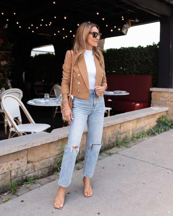 Blazers de moda estilo cropped