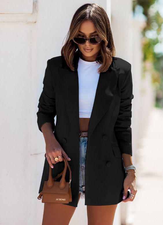 Modelos clásicos de blazers negros