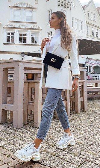 Looks casuales con blazer blanco