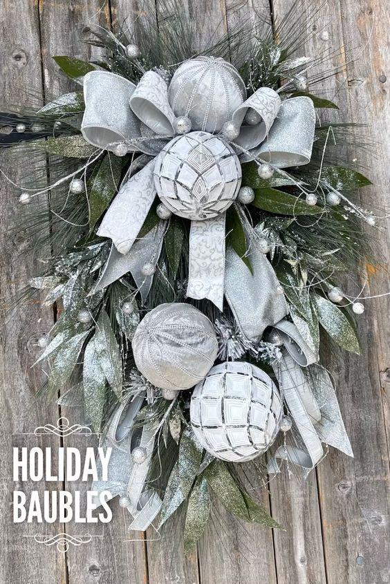 arreglos para la entrada de la casa en navidad (2)