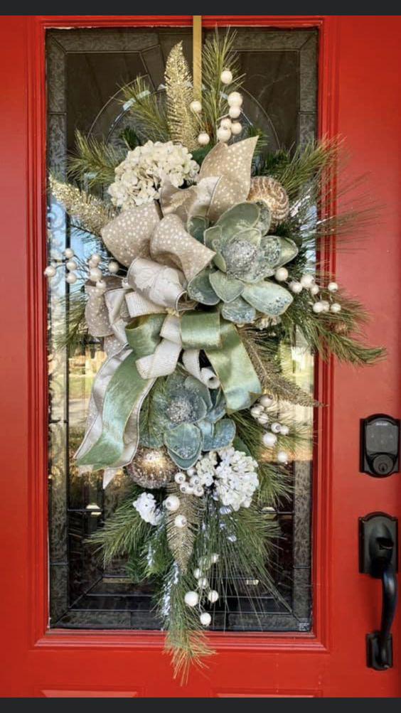 arreglos para la entrada de la casa en navidad (2)