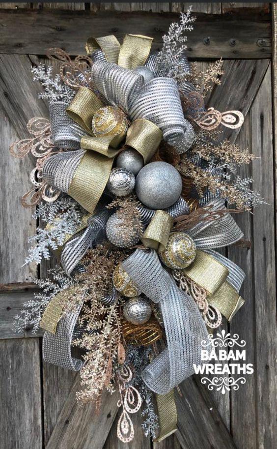 arreglos para la entrada de la casa en navidad (2)