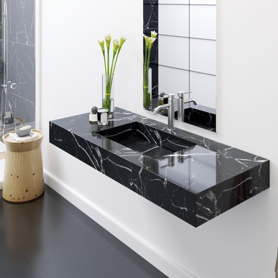 Los mejores materiales para la encimera del lavabo del baño 1