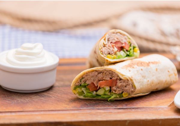 Recetas wraps atun claro