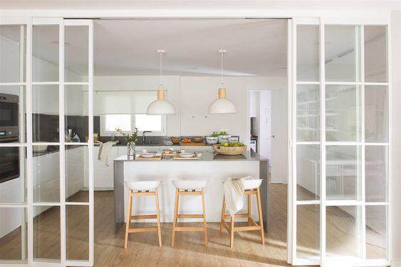Espacios abiertos en la cocina