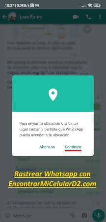 como ubicar a una persona por whatsapp