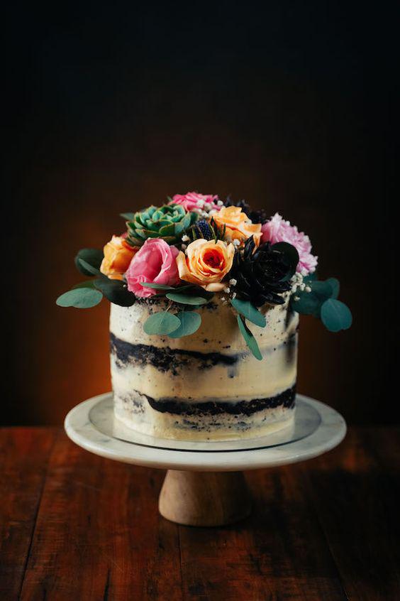 Pasteles Decorados con flores