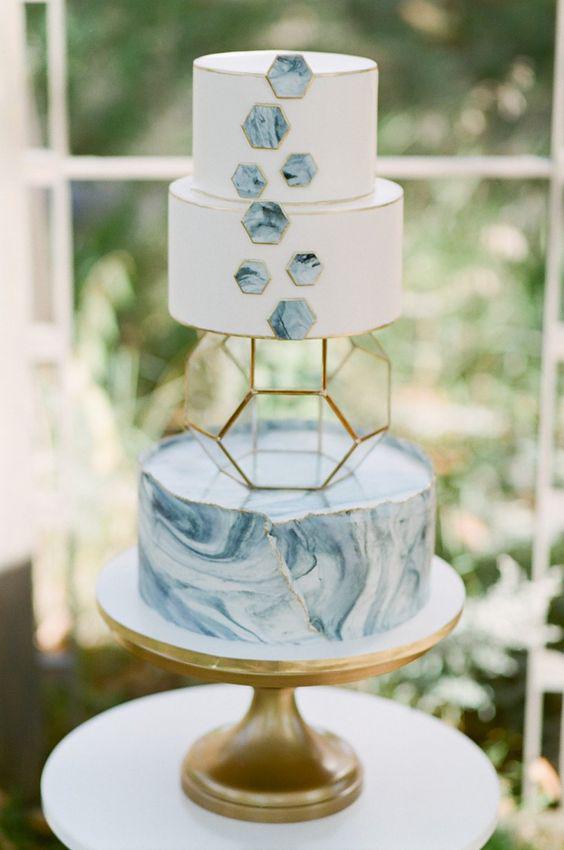 Pasteles con Formas geométricas