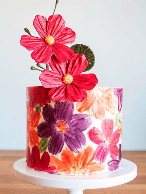 Arte pintado a mano en pasteles