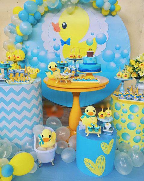 Ideas para baby shower con temática de patito