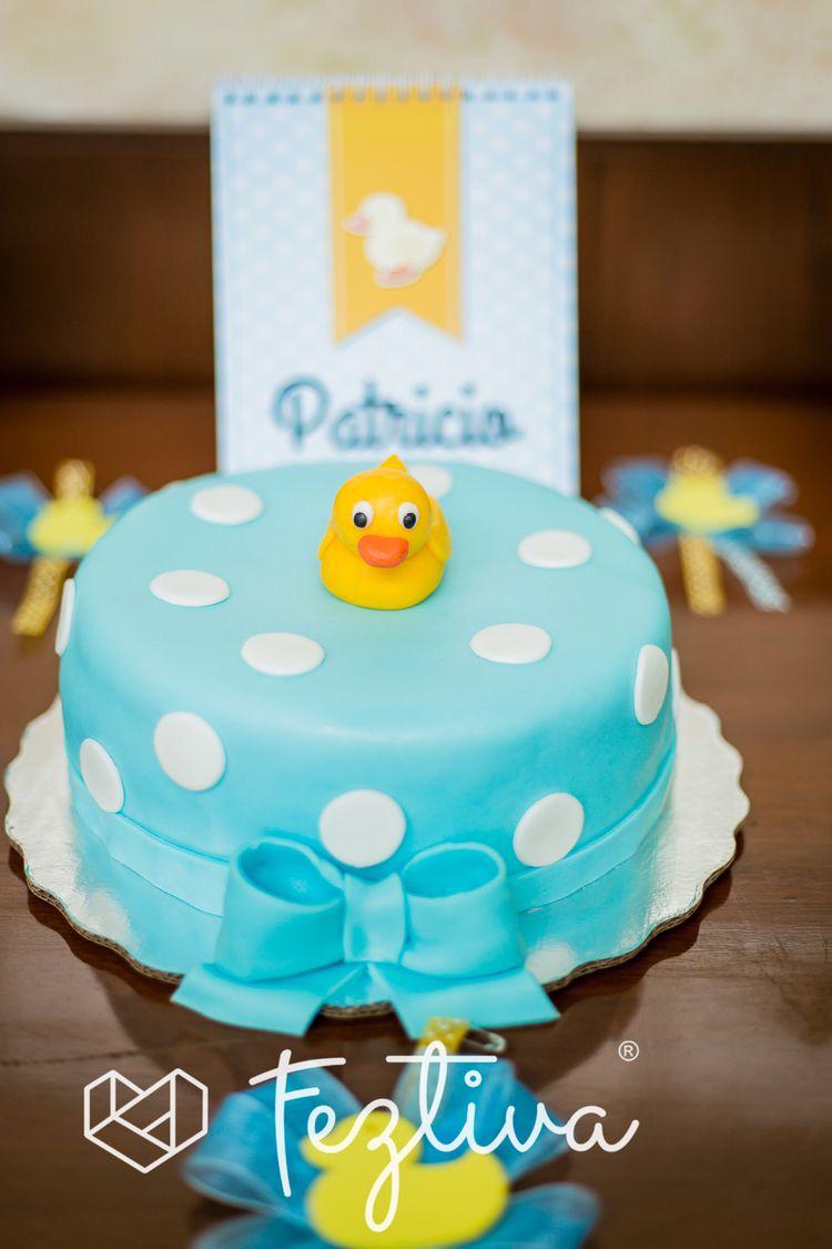 Diseños de pasteles para baby shower de patito