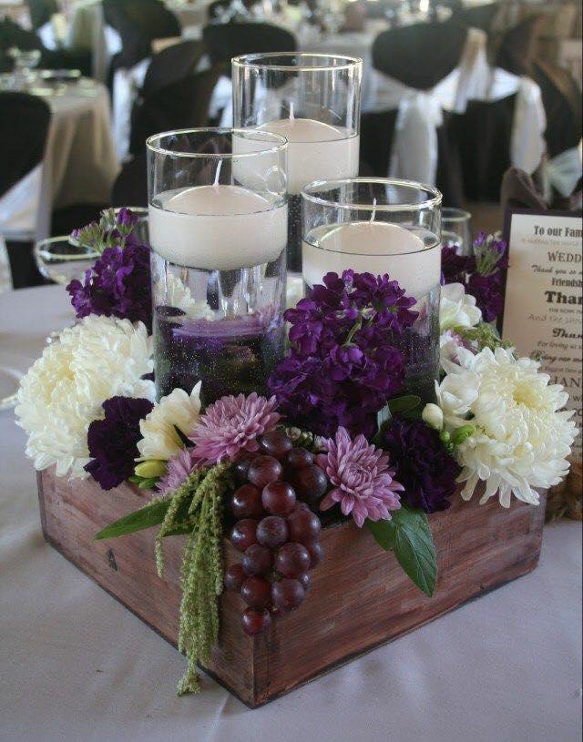 Centros de mesa con velas